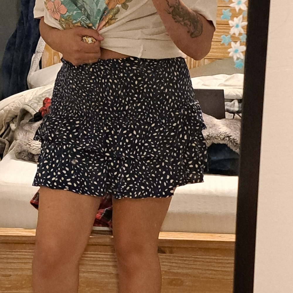 Navy blue skirt rebels and lovers size small